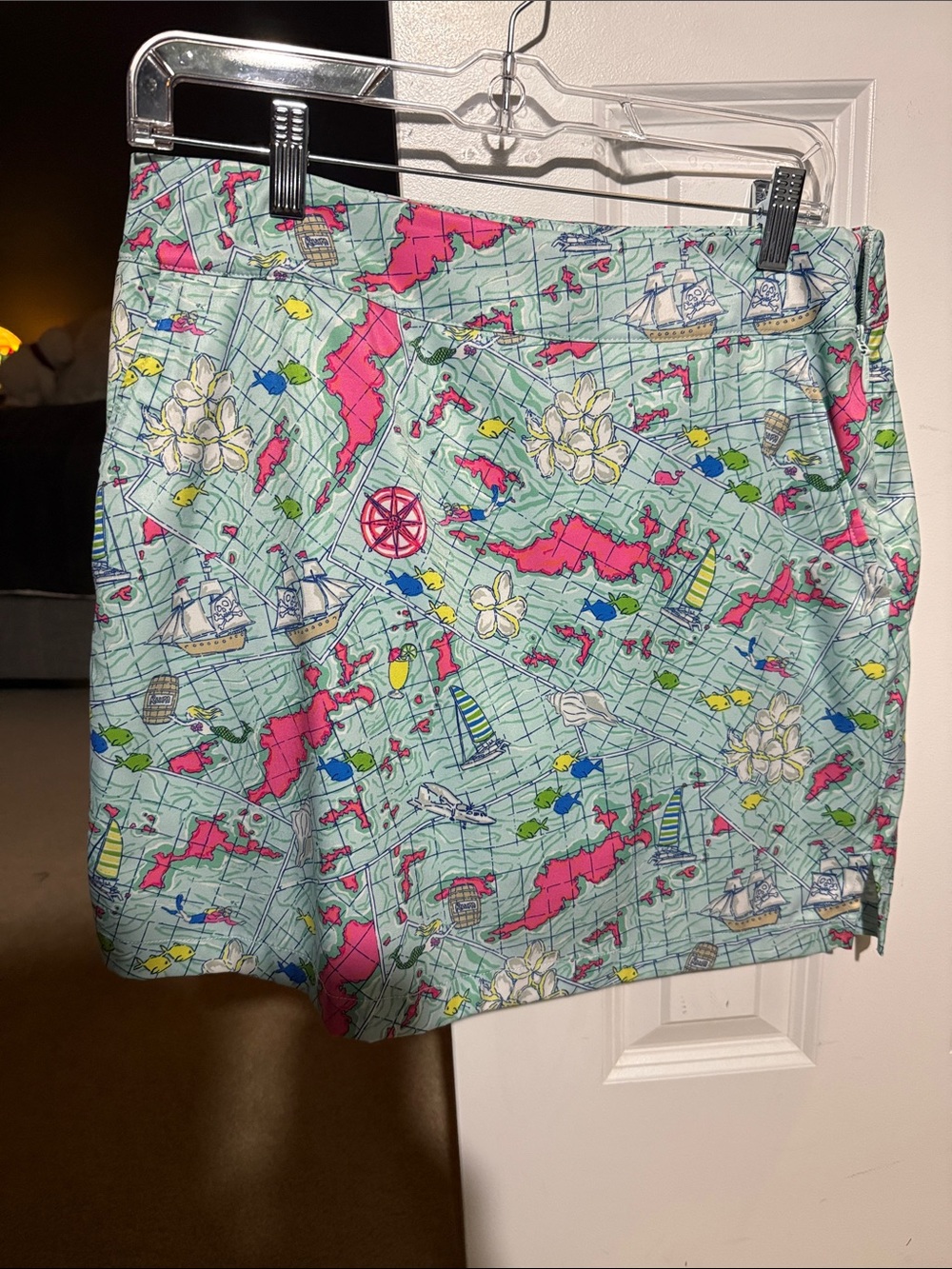 Vineyard Vines Mint Nautical Print Tennis skirt